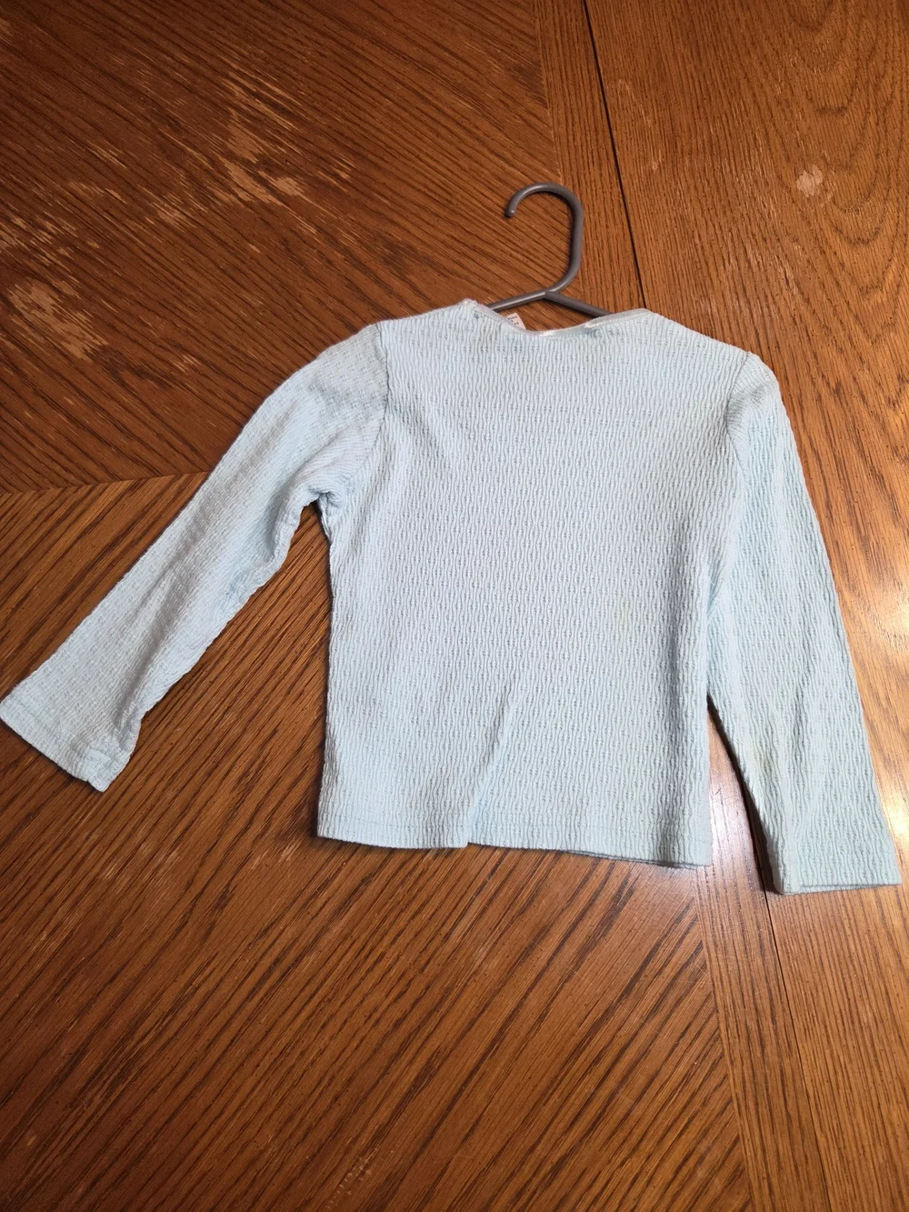 Basic Editions Light Blue Long Sleeve Girls Top